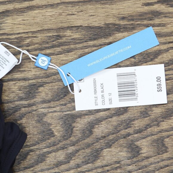 NWT Bleu Rod Beattie Womens Kore High-Waist Bikini Bottom RBKK00924 Black 12 - Picture 5 of 7